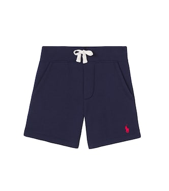Embroidered cotton-blend shorts | Polo Ralph Lauren Kids