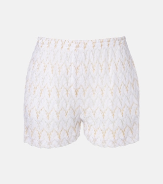 Open-knit lamé shorts | Missoni