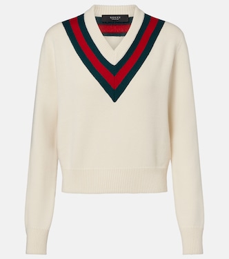 Web Stripe wool sweater | Gucci