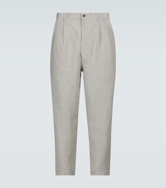 Pantalones de chambray de lino | Comme des Garçons Homme