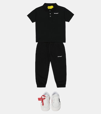 Bedrucktes Polohemd aus Baumwolle | Off-White Kids