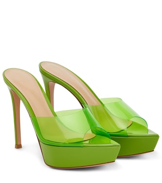 Betty PVC and patent leather sandals | Gianvito Rossi