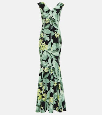 Grace printed gown | Norma Kamali