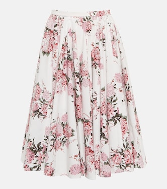 Vestido midi Edy de popelín de algodón | Emilia Wickstead