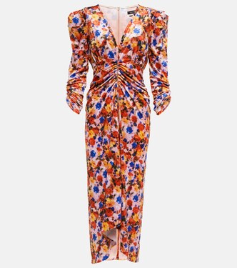 Robe longue Gilalbi en velours à fleurs | Isabel Marant