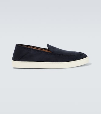 Slip-Ons Galleria 3 aus Veloursleder | Giorgio Armani