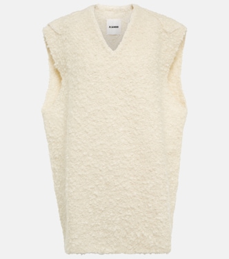 Pull sans manches en mohair mélangé | Jil Sander