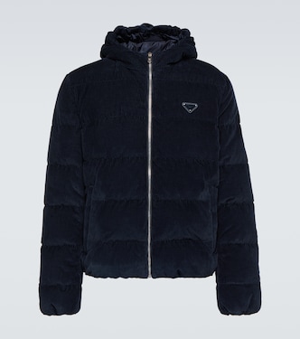 Daunenjacke aus Baumwoll-Cord | Prada