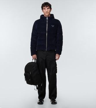 Daunenjacke aus Baumwoll-Cord | Prada