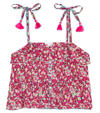 Top con volant e stampa | Poupette St Barth Kids