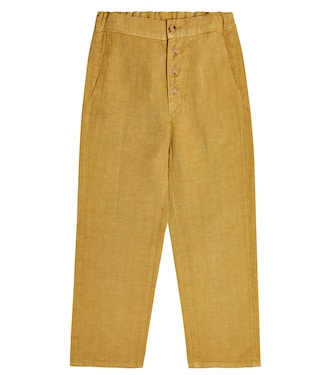 Pantaloni Erodium in misto lino | Caramel