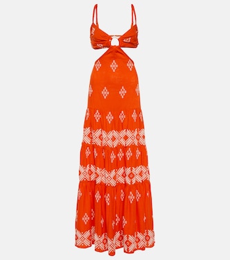 Vestido largo de algodón | Johanna Ortiz