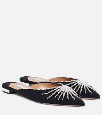 Mules Sunshine con cristalli | Aquazzura