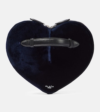 Clutch Le Cœur en terciopelo | Alaïa