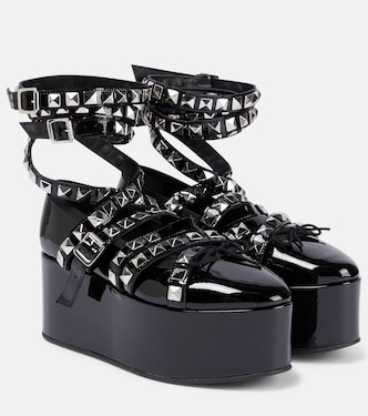 X Repetto Plateau-Ballerinas | Noir Kei Ninomiya
