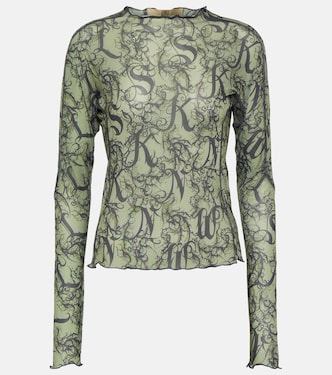 Halcyon printed jersey top | KNWLS