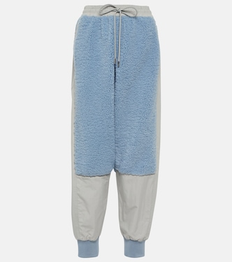 Pantaloni sportivi in shearling sintetico | JW Anderson