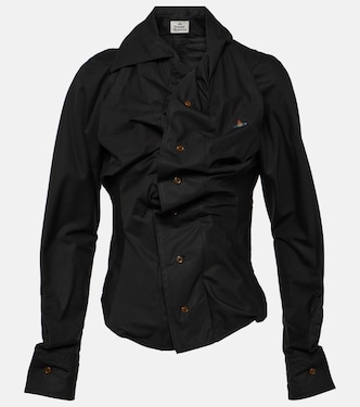 Camisa de popelín de algodón fruncida | Vivienne Westwood