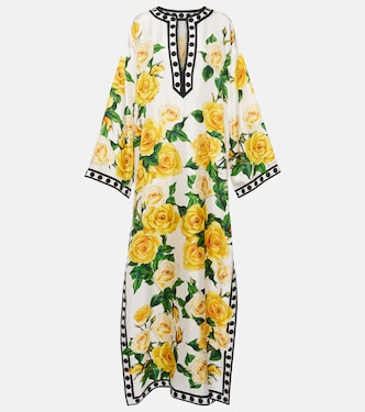 Caftano in seta con stampa | Dolce&Gabbana
