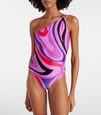 Marmo one-shoulder swimsuit | Pucci