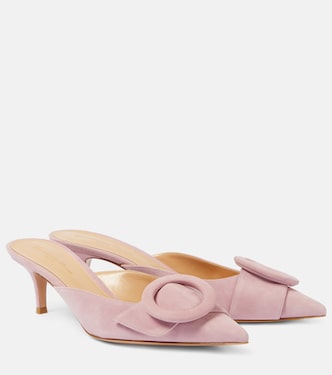 Mules Portofino 55 in suede | Gianvito Rossi