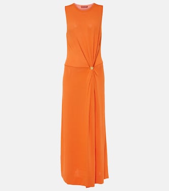 Vestido largo Saralien de jersey fruncido | Altuzarra
