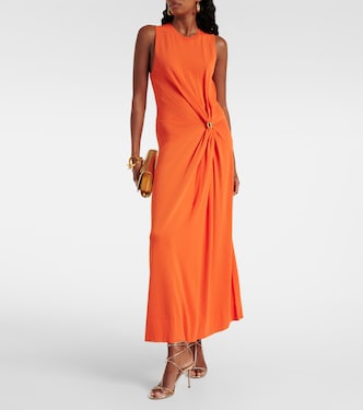 Vestido largo Saralien de jersey fruncido | Altuzarra