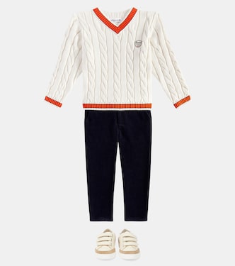 Pull Giorgi en coton, cachemire et laine | Bonpoint