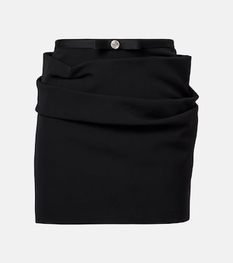 Minirock aus Schurwolle | Versace