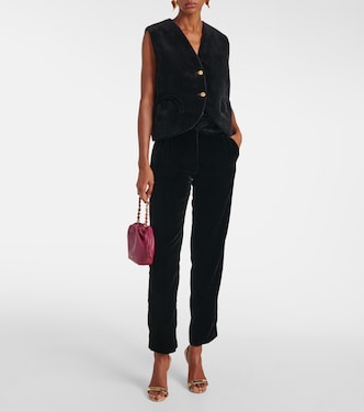 Gliss cotton velvet vest | Blazé Milano