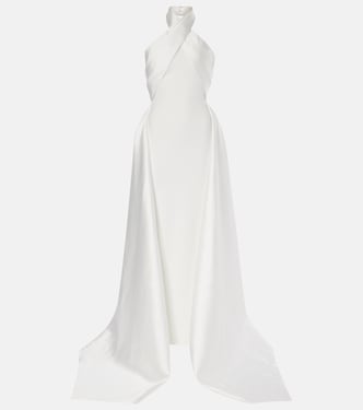 Robe Rumi aus Twill und Crêpe | Solace London