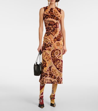 x Etro Satin de Luxe paisley tights | Wolford