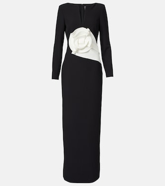 Abito lungo con applicazione floreale | Roland Mouret