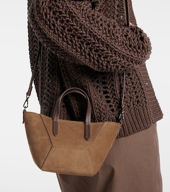 Sac BC Duo Mini Monili en daim | Brunello Cucinelli