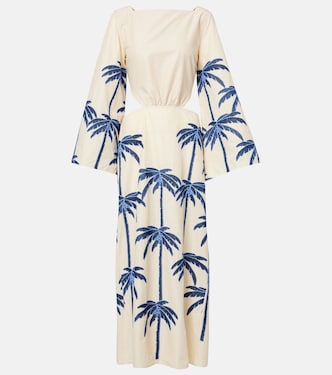 Journey embroidered cutout midi dress | Johanna Ortiz