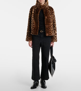 Valli leopard-print faux fur jacket | Velvet