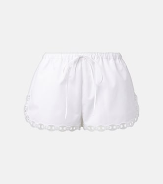 Shorts Marina Chain de popelín de algodón  | Gucci