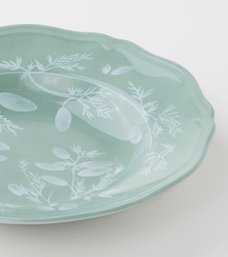 Floral porcelain soup plate by Ginori 1735 | Cabana