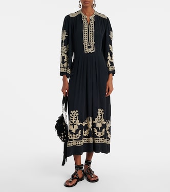 Feliana embroidered crêpe maxi dress | Marant Etoile