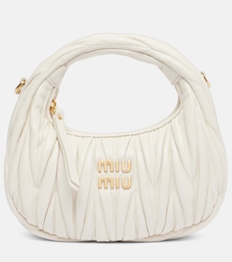 Wander Mini matelassé leather shoulder bag | Miu Miu