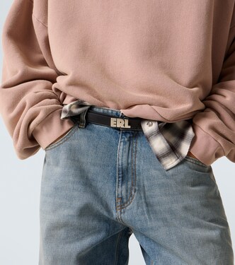 Logo leather belt | ERL