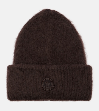 Logo mohair and wool-blend beanie | Moncler