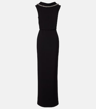 Embellished crêpe gown | Roland Mouret