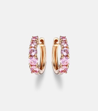 Orecchini Graduated in oro rosa 18kt con zaffiri  | Anita Ko