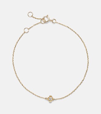 Armband Clover aus 14kt Gelbgold mit Diamanten | Stone and Strand