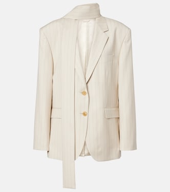 Pinstripe wool blazer | Acne Studios