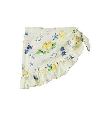 Printed cotton beach cover-up | Monnalisa