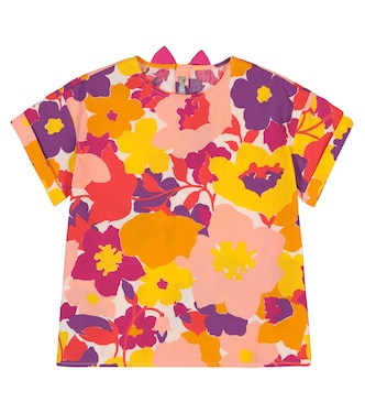 Top de popelín de algodón floral | Il Gufo