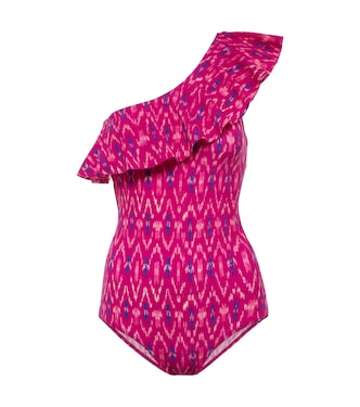 Sicilya printed one-shoulder swimsuit | Marant Etoile