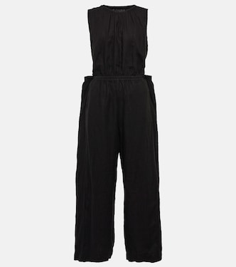 Vivi cutout linen jumpsuit | Velvet